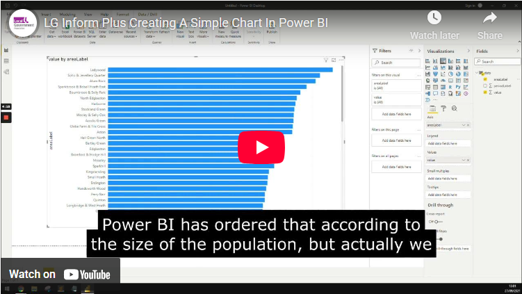 Power BI training video thumbnail