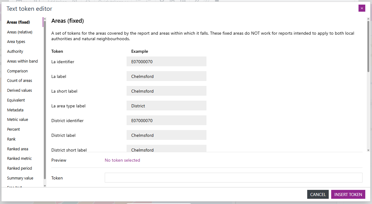 Text Token Editor screenshot