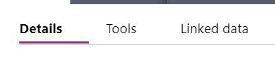 Details Tools Linked Data toolbar