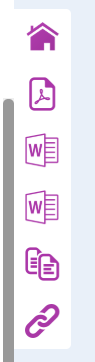 Screenshot of the Icons on left hand side of a report canvas.