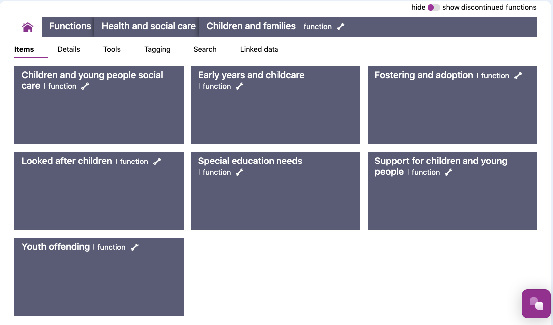 Powers & Duties Children's Services screenshot
